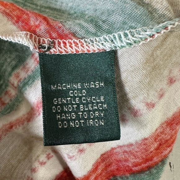 Lauren Ralph Lauren Western Southwest Aztec Striped Handkerchief Dress Med READ - Picture 5 of 6